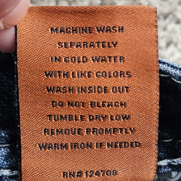 Rock Revival Liri Easy Skinny Jeans Women's Size 28 Mid Rise Embroidered Fade - Picture 10 of 10